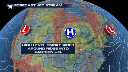 Stagnant Pattern Keeps Wildfire Smoke Around