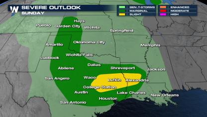 More Severe Storms for Texas Into Mother's Day