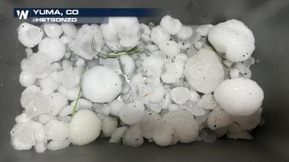 Monster Hail & Tornadoes Hit the Plains Monday