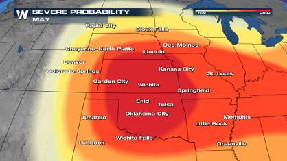 Sunday Forecast: Storms in the High Plains