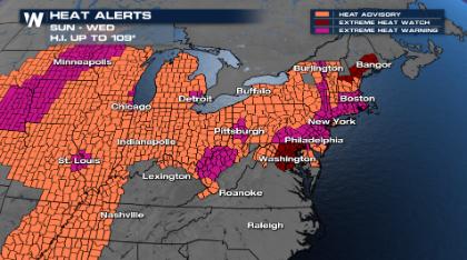 Northeast: Humid, Stormy, & Uncomfortably Hot