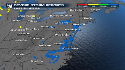 Storms Knock Out Power on the East Coast, More On the Way