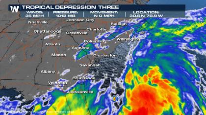 Tropical Depression Three Forms in the Atlantic