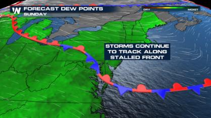 Stormy Pattern For The Northeast Sunday