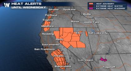 Dangerous Heat Impacting the Western U.S.