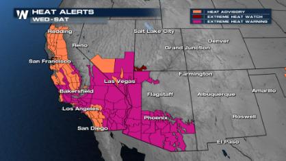 Scorching Temperatures This Week Out West