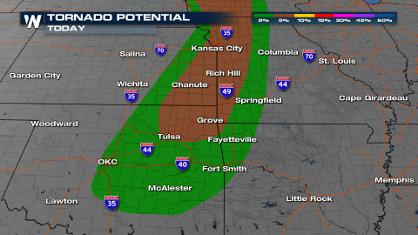Tornado Threat: KC, Tulsa, OKC Today