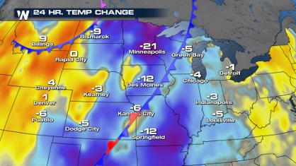 Powerful Cold Front Drops Temps in the Northern U.S.