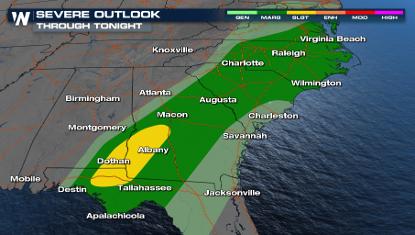 Severe Threat Continues in the Deep South