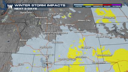 Heavy Snow in the Northern Rockies
