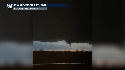 First February Tornado in Wisconsin Damages Homes, Threat Moves South Overnight