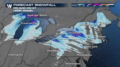 Cold Front Triggers Lake Effect Snow