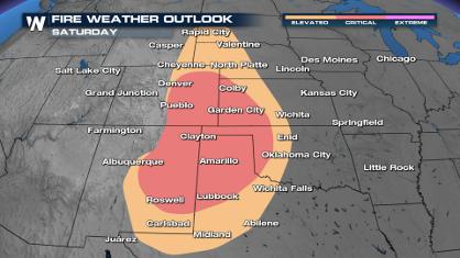 More Fire Danger Across the High Plains This Weekend