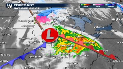 Clipper Brings Snow & Severe Storms this Weekend