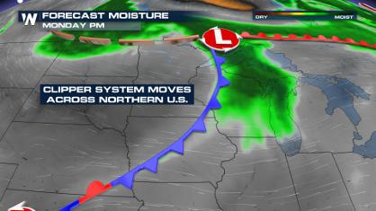 Northern Plains to Great Lakes - Gusty Winds, Some Rain
