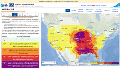 NOAA Debuts "HeatRisk" Tool Nationwide