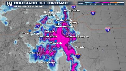 Snow Falls in the West, Impacts to Colorado