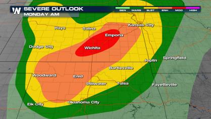 Plains Face a Moderate Risk of Severe Storms Overnight