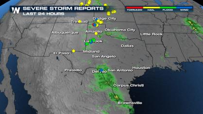Southern Plains Overnight Storm Risk