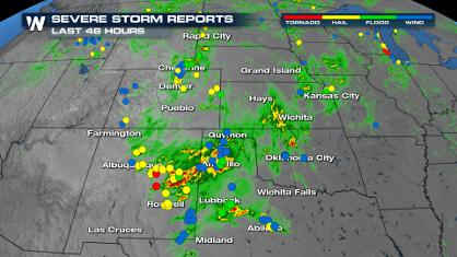 Severe Weather Continues Across the Great Plains