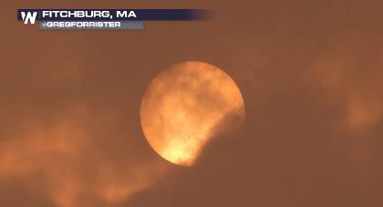 Low Pressure Brings Smoke, Showers & Cool Air to the Northeast