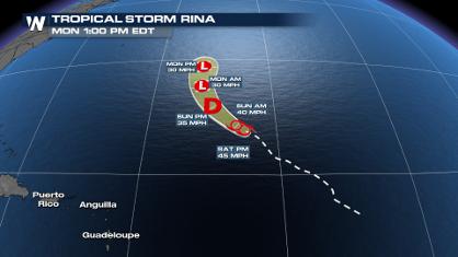 Two Named Storms in the Atlantic