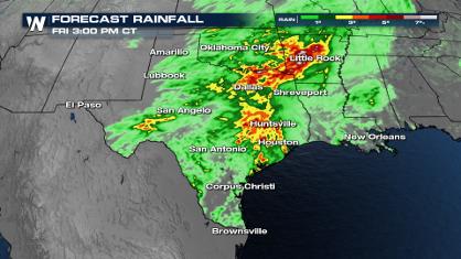 Extremely Heavy Rain for Texas