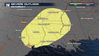 Severe Threat Returns Saturday