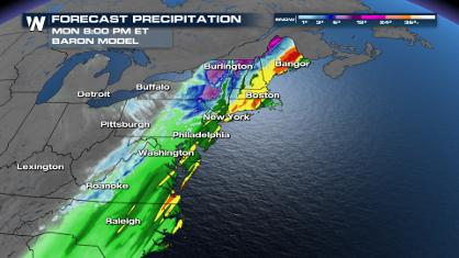 Torrential Rain, Heavy Snow, and Wind for the Northeast