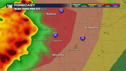 Plains Face a Moderate Risk of Severe Storms Today
