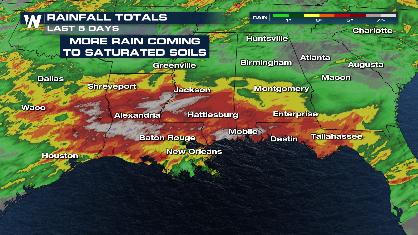 Severe Storms & Flooding Continue in the South