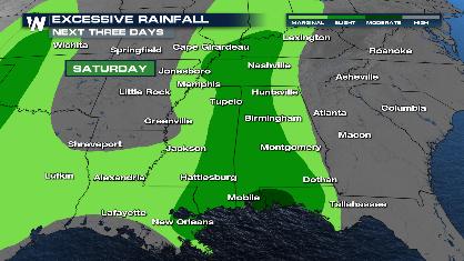 Flood Risk Increasing Along the Gulf Coast, Strong Storms Possible