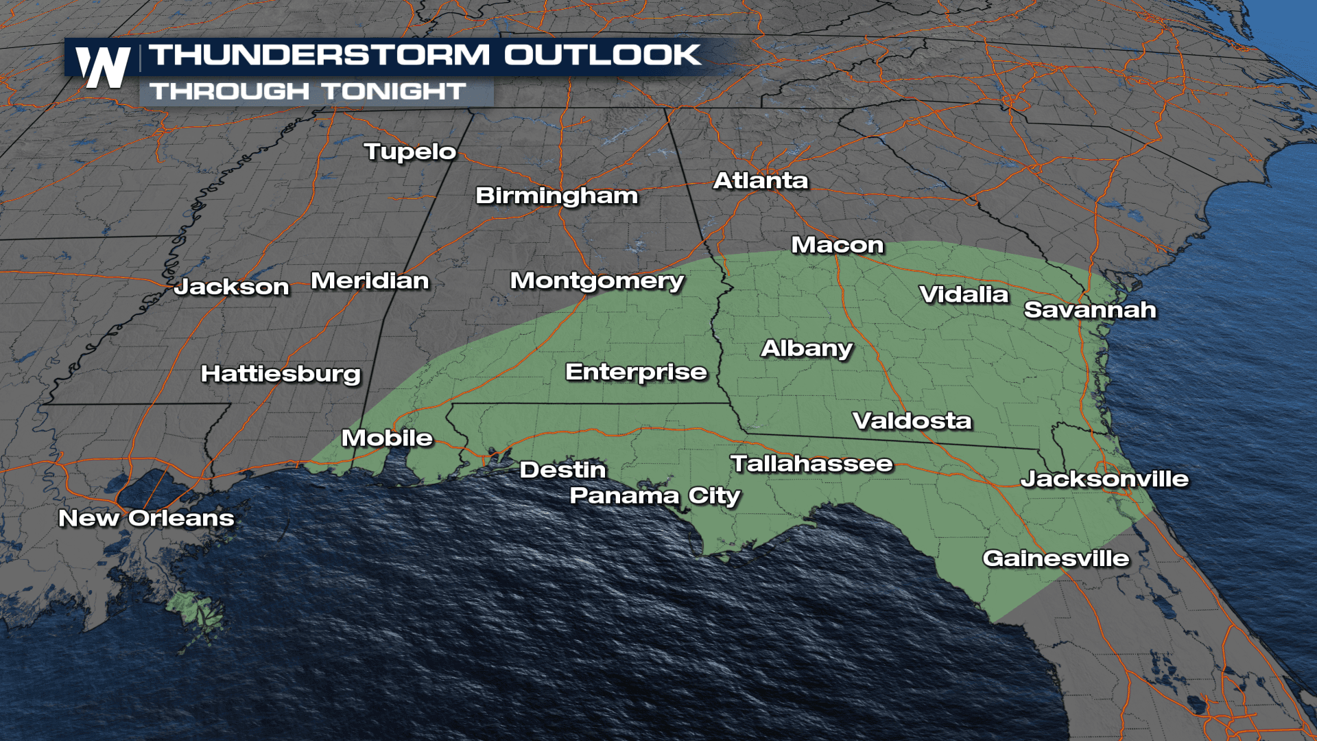 Storms Winding Down Along the Gulf Coast - WeatherNation