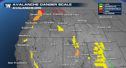 Avalanche Danger Increases Out West