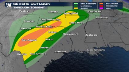 Severe Thunderstorm Threat Continues Into Sunday