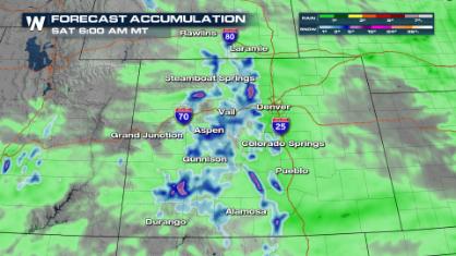 Rain For Denver, Snow For The Mountains