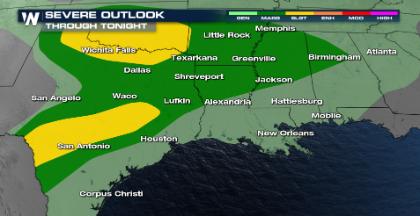 Severe Thunderstorms Expected To Continue Overnight