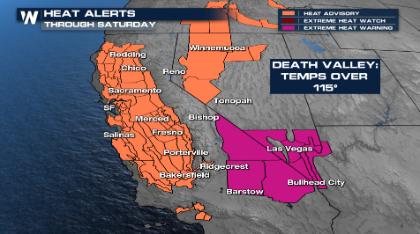 Record Heat Returns Out West