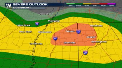 Strong Storms In The Southeast