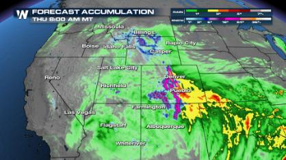 Major Spring Storm With Rain & Snow For Rockies