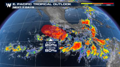 Tropics: Looking Ahead & Eastern Pacific Low