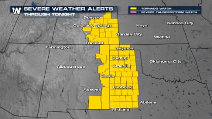 Southwest Flooding Turns to Plains Severe