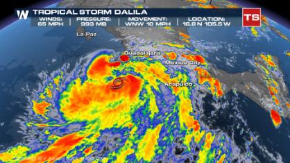 Record Fast Start to the Eastern Pacific Season as Dalila Churns