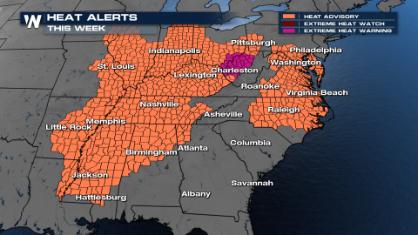 Record Eastern Heat With Relief Coming