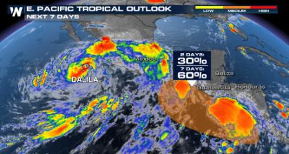 Record Fast Start to the Eastern Pacific Season as Dalila Churns