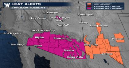 Record Breaking Heat for the Southwest