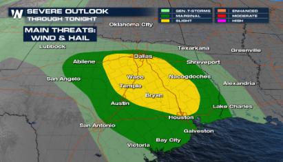 Isolated Severe Storms for TX
