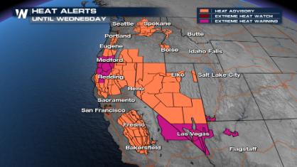 Building Heat for West Coast Next Week