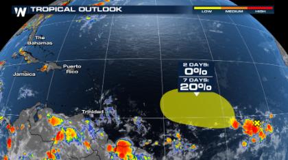 Tropics Slightly Active in Pacific and Atlantic Basins
