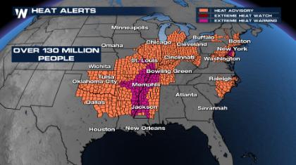 127 Million Under Heat Alerts